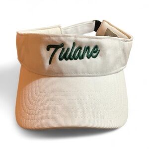 Tulane University White Visor